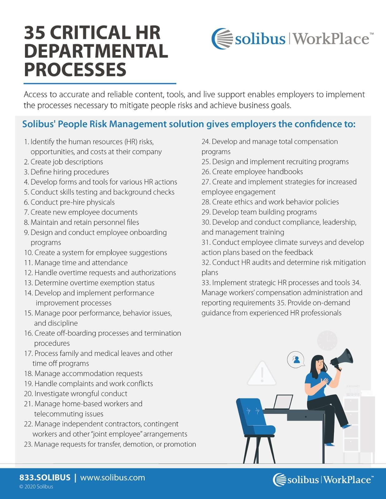 35 Critical HR Departmental Processes